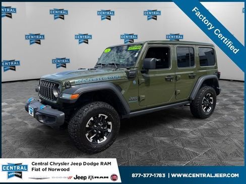 Certified 2024 Jeep Wrangler Unlimited Rubicon 4xe w/ Convenience Group AWD/4WD image 1