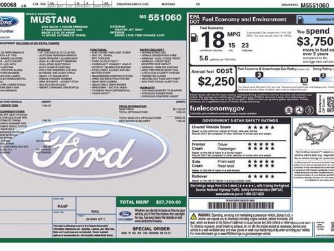 Used 2021 Ford Mustang Mach 1 w/ Equipment Group 700A image 35