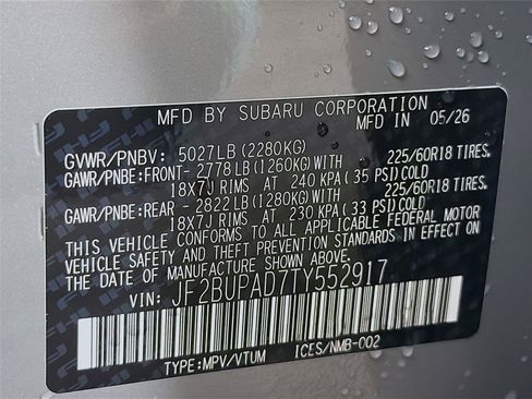 New 2026 Subaru Outback Premium AWD/4WD image 38