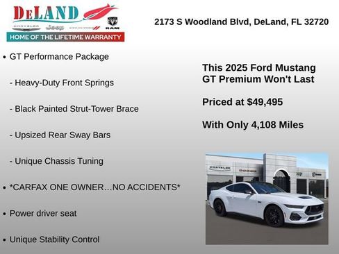 Used 2025 Ford Mustang GT Premium w/ GT Performance Package RWD image 18