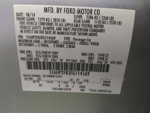 Used 2015 Ford Taurus Limited FWD image 33