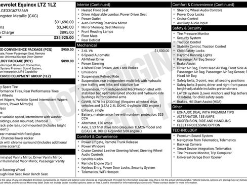 Used 2016 Chevrolet Equinox LTZ w/ Enhanced Convenience Package image 4