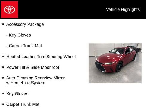 Used 2023 Lexus IS 300 w/ Comfort Package image 10