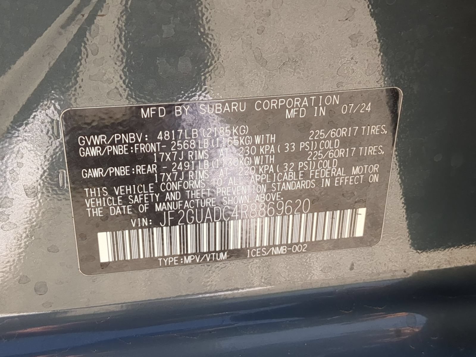 Used 2024 Subaru Crosstrek 2.0i Premium w/ Crosstrek Mirror Package AWD/4WD image 31