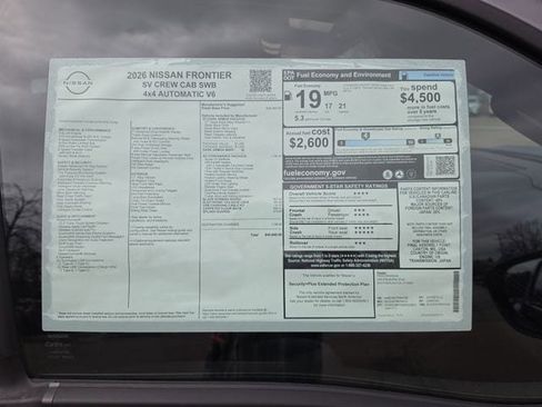 New 2026 Nissan Frontier SV AWD/4WD image 7