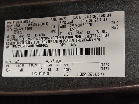 Used 2021 Ford Escape S image 33