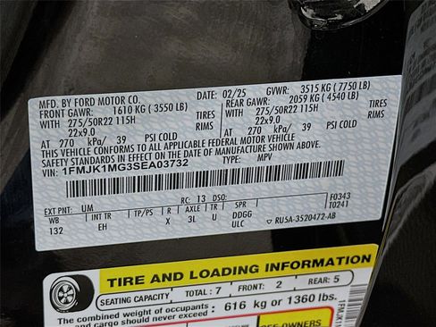 Used 2025 Ford Expedition Max Platinum w/ Stealth Performance Package AWD/4WD image 24