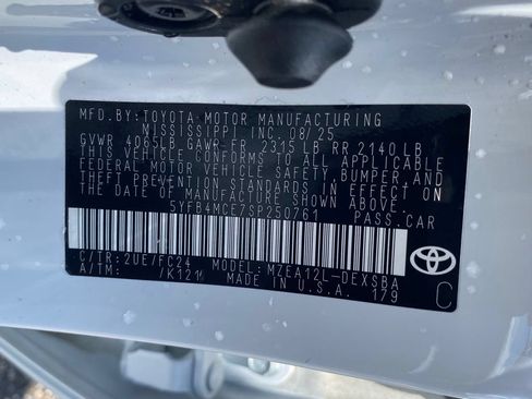 Used 2025 Toyota Corolla FX w/ Convenience Package FWD image 21