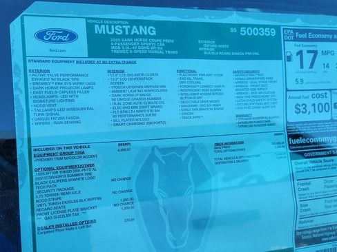 New 2025 Ford Mustang Dark Horse image 19