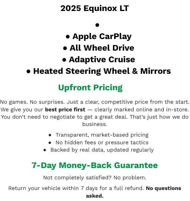 Certified 2025 Chevrolet Equinox LT AWD/4WD image 2