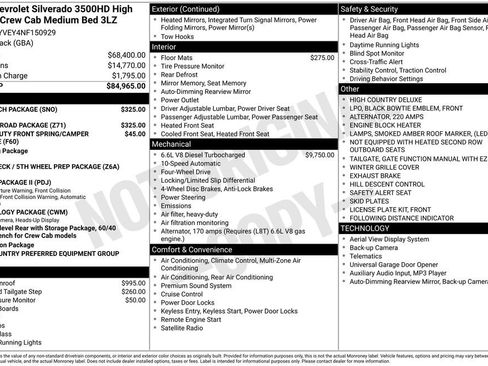 Used 2022 Chevrolet Silverado 3500 High Country w/ Z71 Off-Road Package AWD/4WD image 6