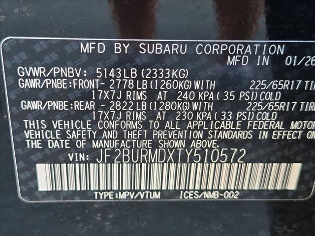 Certified 2026 Subaru Outback Wilderness w/ Wilderness Package AWD/4WD image 26