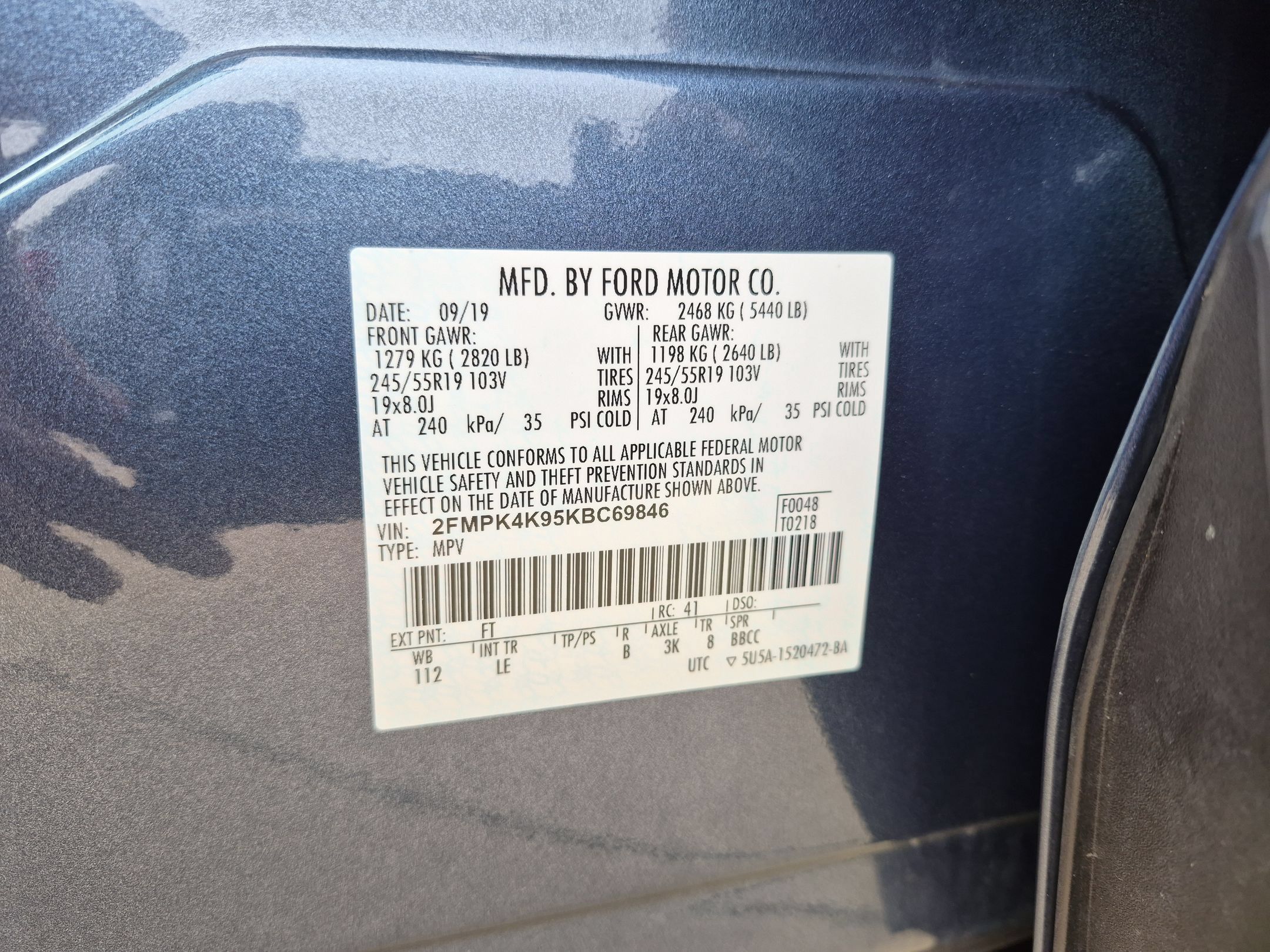 Used 2019 Ford Edge Titanium w/ Cold Weather Package AWD/4WD image 36