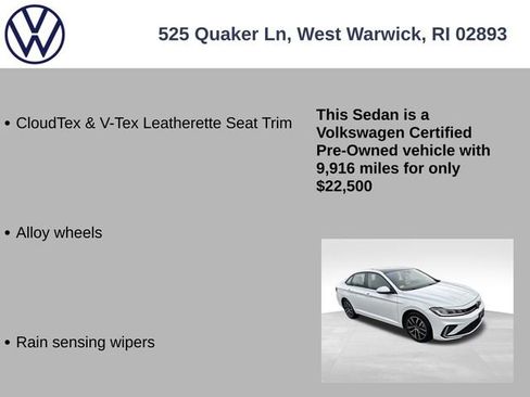 Certified 2025 Volkswagen Jetta SE w/ Sunroof Package image 19