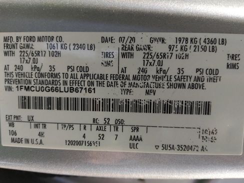 Used 2020 Ford Escape SE image 33