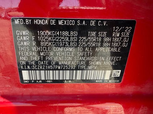 Certified 2023 Honda HR-V Sport image 45