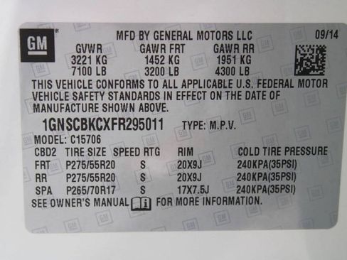 Used 2015 Chevrolet Tahoe LT w/ Max Trailering Package RWD image 36
