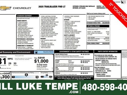 Used 2025 Chevrolet TrailBlazer LT