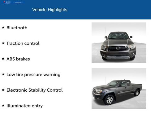 Used 2015 Toyota Tacoma 4x4 Access Cab V6 w/ SR5 Package image 2