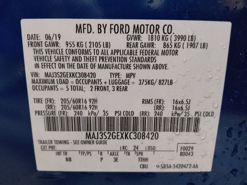 Used 2019 Ford EcoSport SE FWD image 33