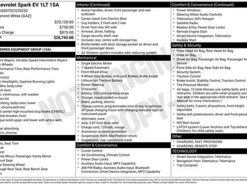 Used 2016 Chevrolet Spark LT FWD image 4