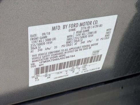 Certified 2018 Ford Explorer XLT w/ Equipment Group 202A FWD image 27