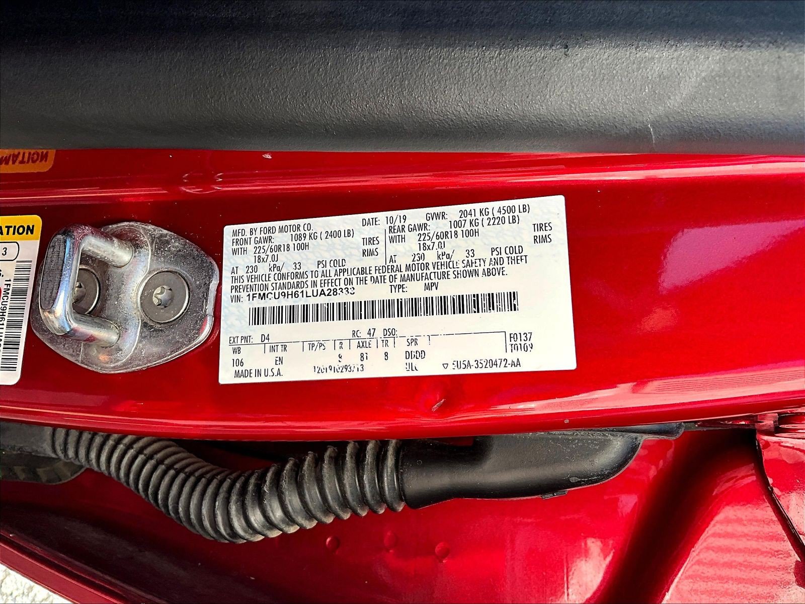 Used 2020 Ford Escape SEL AWD/4WD image 18