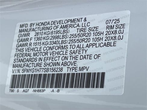 New 2025 Honda Pilot Touring image 28