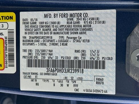Used 2018 Ford Fusion SE w/ Fusion SE Technology Package FWD image 12