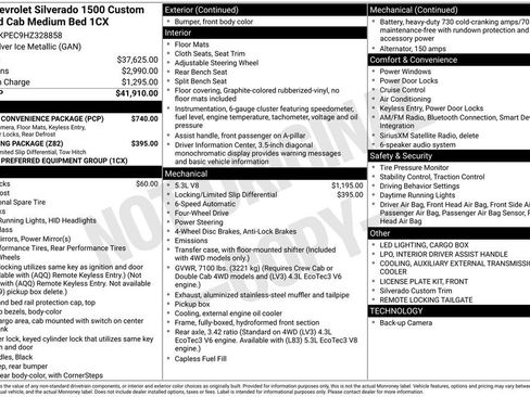 Used 2017 Chevrolet Silverado 1500 Custom w/ Custom Convenience Package image 16