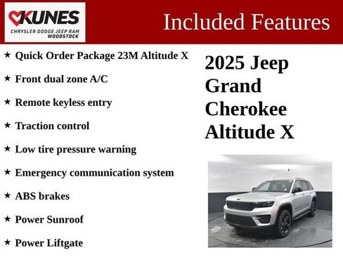 New 2025 Jeep Grand Cherokee Altitude w/ MOPAR Finishing Package AWD/4WD image 3