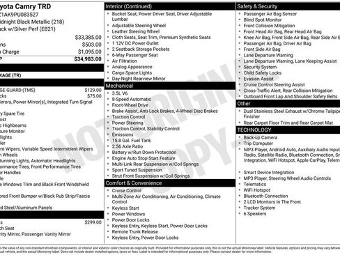 Certified 2023 Toyota Camry TRD FWD image 34
