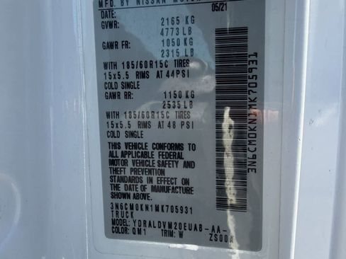 Certified 2021 Nissan NV200 S w/ Back Door Glass Package FWD image 31