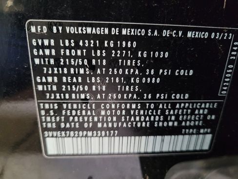 Used 2023 Volkswagen Taos SE w/ Panoramic Sunroof Package FWD image 33