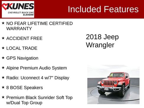 Used 2018 Jeep Wrangler Unlimited Sahara w/ Dual Top Group image 3