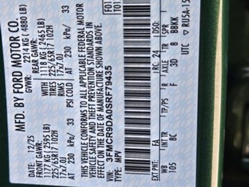 New 2025 Ford Bronco Sport Badlands w/ Badlands Tech Package image 18