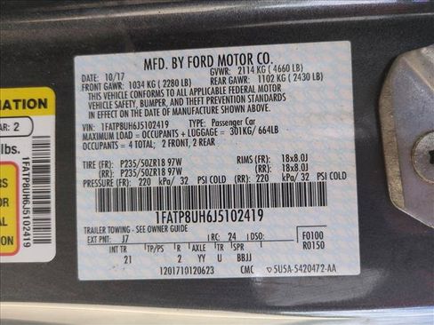 Used 2018 Ford Mustang Convertible w/ Equipment Group 101A RWD image 15