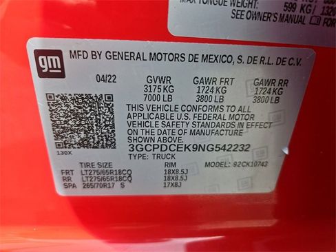 Used 2022 Chevrolet Silverado 1500 Custom Trail Boss image 33