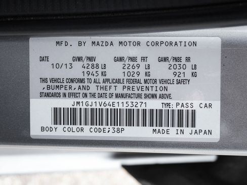 Used 2014 MAZDA MAZDA6 Touring FWD image 35
