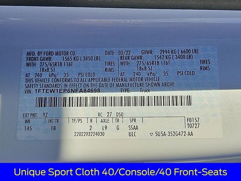 Used 2022 Ford F150 XLT w/ Equipment Group 302A High image 29