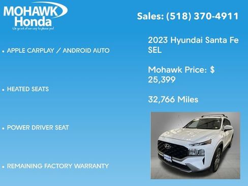 Used 2023 Hyundai Santa Fe SEL AWD/4WD image 14