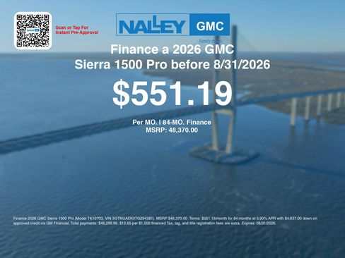 New 2026 GMC Sierra 1500 Pro w/ Pro Value Package AWD/4WD image 6