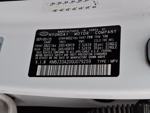 Used 2016 Hyundai Tucson Limited w/ Option Group 03 FWD image 27