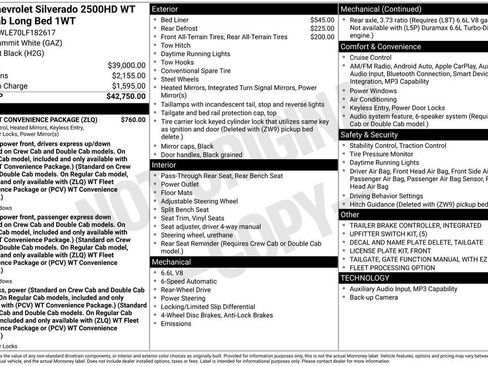 Used 2020 Chevrolet Silverado 2500 W/T w/ WT Fleet Convenience Package image 4