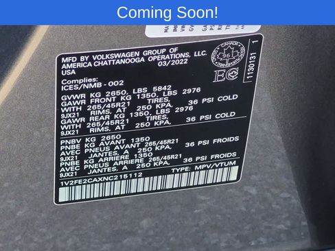 Used 2022 Volkswagen Atlas Cross Sport SEL Premium R-Line AWD/4WD image 38
