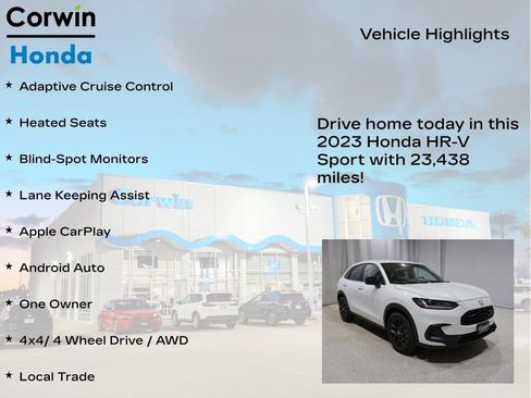 Used 2023 Honda HR-V Sport image 6