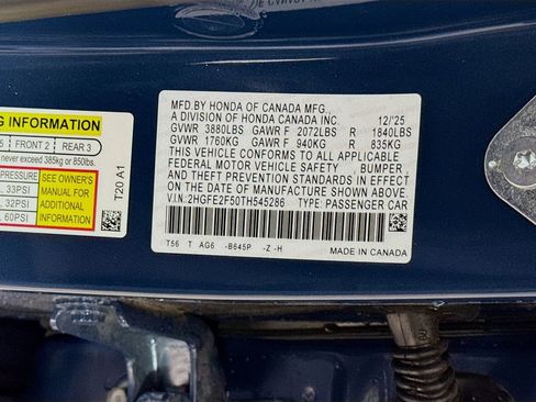 New 2026 Honda Civic Sport image 29