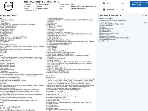 Used 2023 Volvo XC90 T8 Core w/ Climate Package image 5