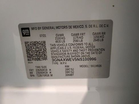 Used 2022 Chevrolet Equinox RS w/ RS Leather Package image 31