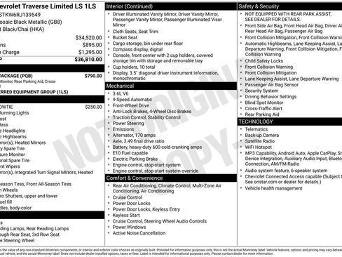 Used 2024 Chevrolet Traverse LS w/ Safety Package FWD image 11